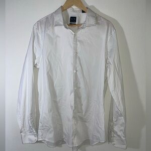 Armani Exchange Men's Crisp White Dress Shirt